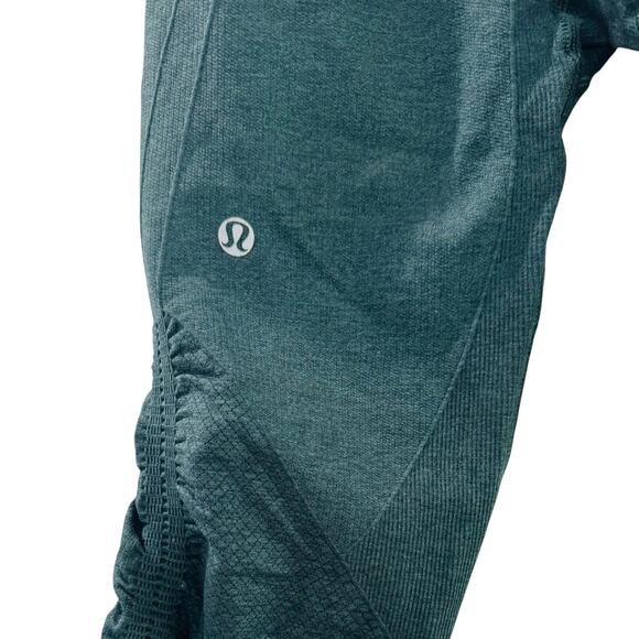 Lululemon In The Flow Cropped Yoga Leggings 4 WAIST 26 (without stretch) - Picture 2 of 5
